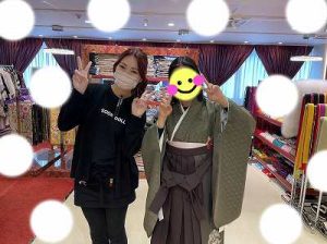 卒業式　袴　かわいい